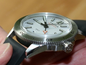 Halios Seaforth GMT Nimbus Grey mit Stahl-Drehlünette  with Steel Dive Bezel