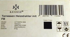 KESSER Infrarot Heizstrahler 650 1350 & 2000 Watt FB. "neuwertig"  Bild 9