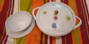   Sammeln, Küche, Esszimmer, Sauciere u. Schüssel, 50er-Jahre 