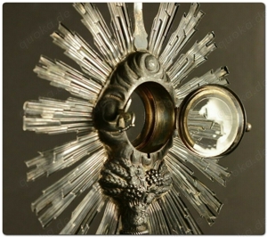 Strahlenmonstranz Monstranz 19.Jh. silver monstrance ostensorio