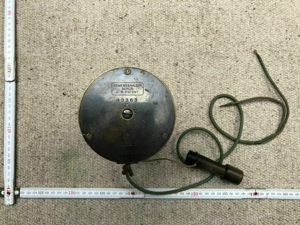 Bellhörer  Hantel  Siemens & Halske um 1878 mit Anrufpfeife