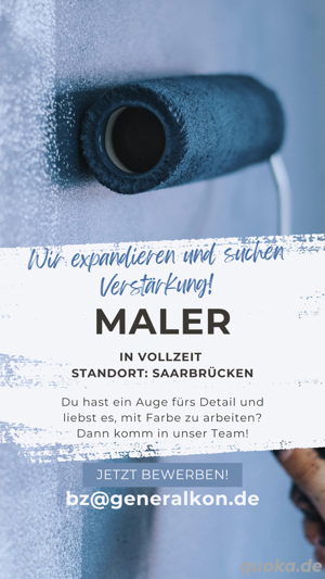 Maler für den Standort Saarbrücken gesucht