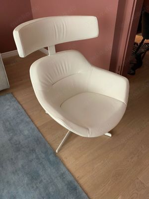 Sessel Cassina Auckland weiss weiss mit Kopfteil  Bild 5