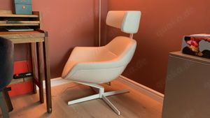 Sessel Cassina Auckland weiss weiss mit Kopfteil  Bild 3