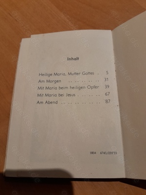 Büchlein  Maria mit dem Kinde lieb  aus 1956 Bild 6