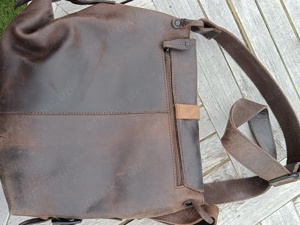 dunkelbraune Leder-Umhängetasche von MARGELISCH 