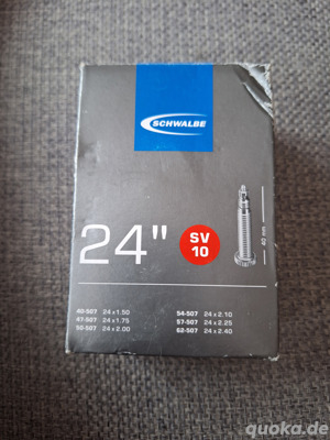 2x Fahrradschläuche 24" Schwalbe SV10 Neu