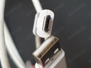 USB-B Autoladekabel schwarz, Mikro USB-B Kabel  Ladekabel weiß Bild 6