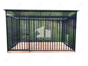  Hundezwinger 3x3m Holzboden  Garten Zwinger für Hunde GP182