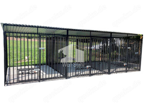  Hundezwinger 6x3m  Garten Zwinger für Hunde XXL- 3 Ausläufen für die Hunde GP174