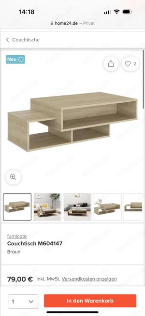 Wohnzimmer Tisch wie neu 5 Tage alt 