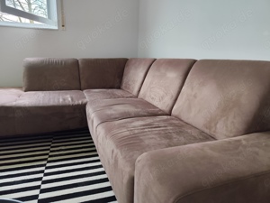 Verkaufe gut erhaltene braune Microfaser Couch 