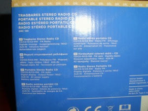 Tragbares Stereo Radio und CD Bild 3