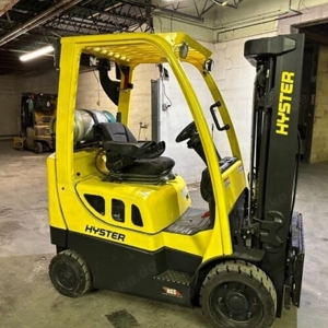 2017 Hyster S55FTS 5500lbs Used LP Gas Forklift Triple Mast Sideshift New Tires
