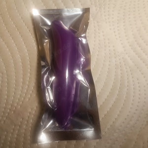 Vibrator mit gebogener Spitze, lila 12,5cm Bild 2