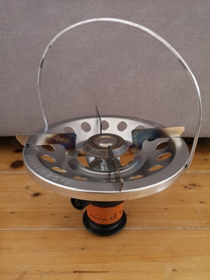 Foker Camping Gaskocher Made in Italy - mit UNE 6040S Adapter