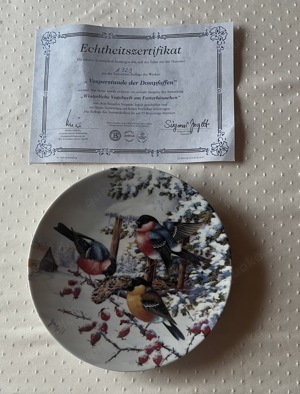 Wandteller "Vesperstunde der Dompfaffen"