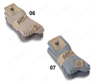 Alpaka Socken 2er Pack Größe 43 46