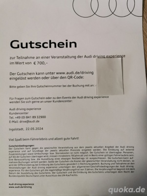 Audi Driving Gutschein
