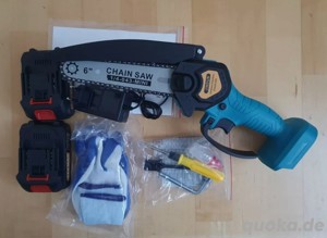 Kompakte und leistungsstarke Mini-Akku-Handkettensäge   6 Zoll