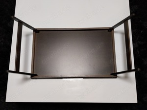 Frühstückstablett Serviertablett aus Holz braun Tablett klappbar dunkelbraun  Bild 4