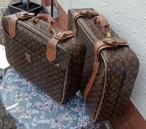 Kofferset Vintage VIP von BERMAS 2 tlg Farbe Braun Zubehör