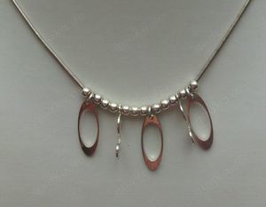 Collier-Halskette, 925 Silber , außergewähnlices Design