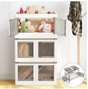 5 NEUE stapelbare Aufbewahrungsboxen mit Deckel, je 55 Liter