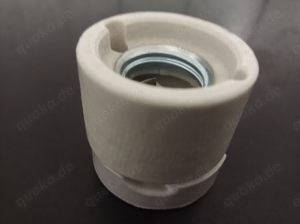 Aufbau-Fassung   Houben Fassung   E40   Porzellan   weiß