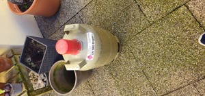 Graue Gasflasche leer 11Kg