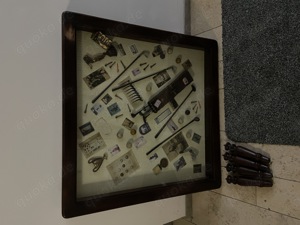 Beistelltisch mit Glasplatte Thema Golfsport Bild 2