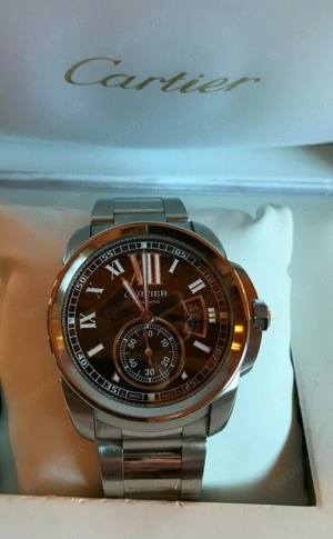 Cartier Calibre, original Papiere & Box (Fullset),1a Zustand, 42mm, Stahlband