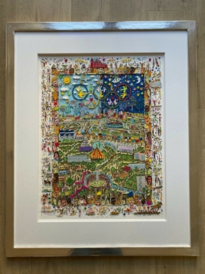 James Rizzi Original 3D - A VILLAGE FOR THE WORLD - 1996 - AP XXV111L (2850)