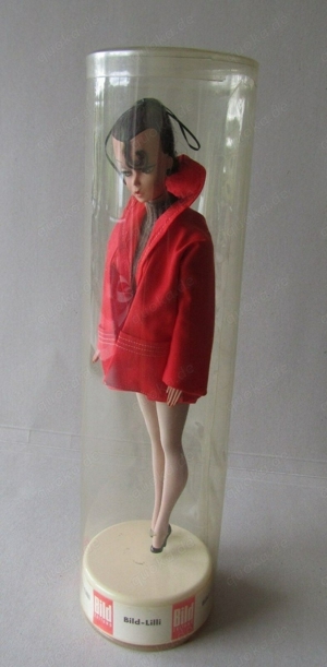Bild - Lilli in Original Plastikröhre, schwarzhaarig, 30 cm