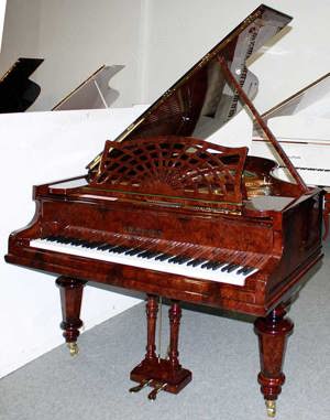 Klavier Flügel Bechstein A-185 Klassik, Wurzelnußbaum poliert,5 Jahre Garantie