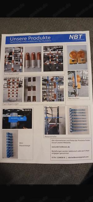 Gerüstbau Technik Schilder Warnbacken 