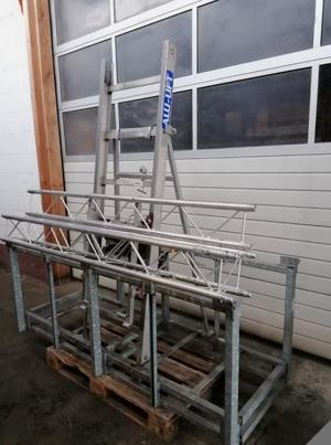 Schrägaufzug Alu-Lift 13m 150KG mit Transportgestell und Funk Fernbedienung