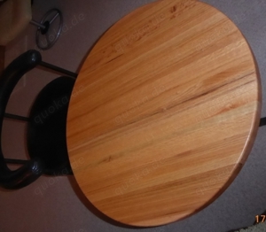 Tischplatte rund, Eiche massiv 70 cm