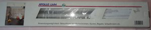 Z D Apollo Licht Unterbauleuchte Aluminium T5-6400K Tageslicht 58x 8,4x3 13Watt unbenut in Originalv