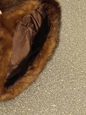 Damen Nerzhut Kappe braun Bild 3