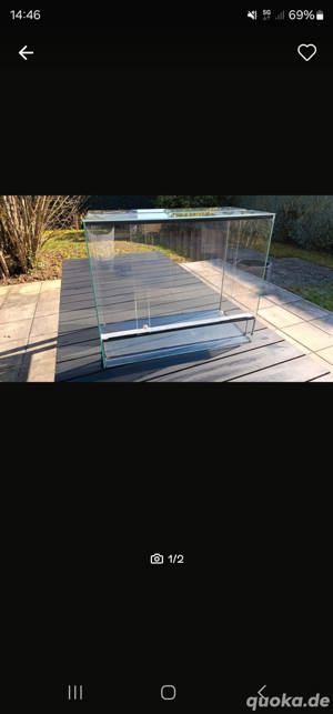 Vollglas terrarium im guten Zustand 