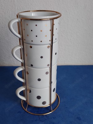 4 Stapeltassen im Gestell Bild 2