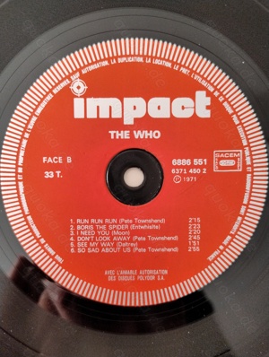 The Who---The Who, Vinyl-LP,  Impact 6886 551, P1971, France Bild 6