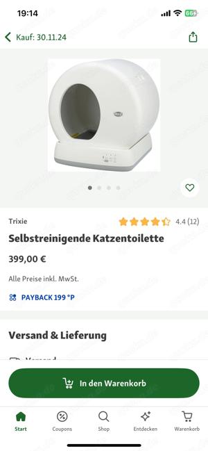 Selbstreiningde Katzen Toilette 