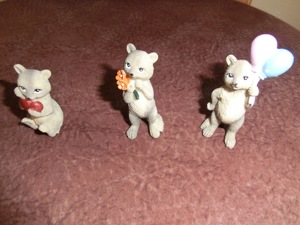 Deko-Figuren Waschbären  3er-Set  NEUwertig Bild 4