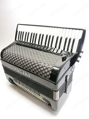 Akkordeon , Pigini, 120 Bass & M III, Cassotto Bild 3