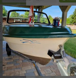 Ibis 2,Boot, Kahn, Motorboot, Angelboot, mit Trailer