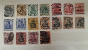 Briefmarken Deutsches Reich Germania 1905 gestempelt