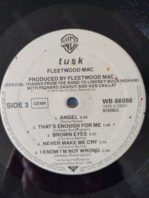 Fleetwood Mac---Tusk, Vinyl-Doppel-LP, WB 66 088, P1979, Germany Bild 8