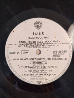Fleetwood Mac---Tusk, Vinyl-Doppel-LP, WB 66 088, P1979, Germany Bild 10